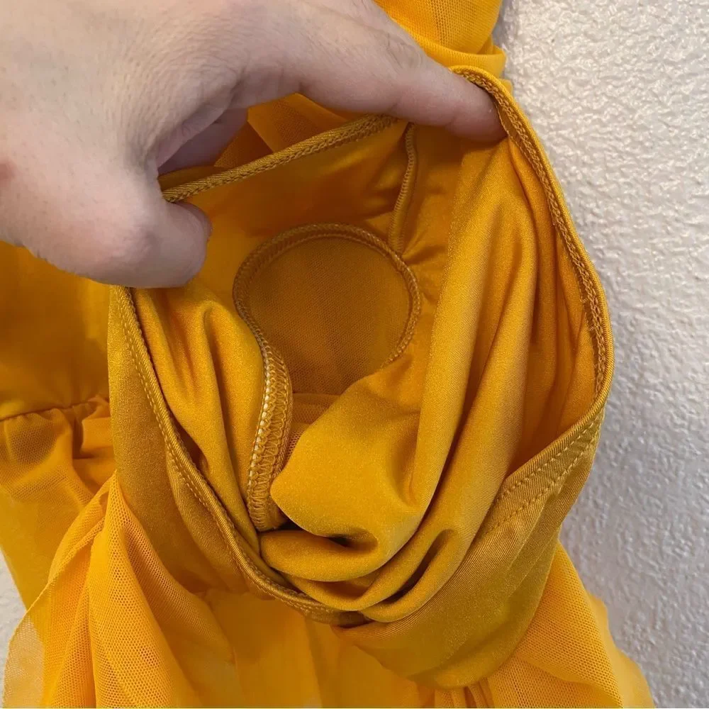 WEISSMAN Dance Costume dress ballet lyrical yellow CLARITY 12294 adult SA
